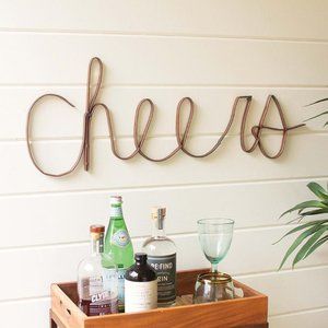 Scrap Iron "Cheers" Wall Décor